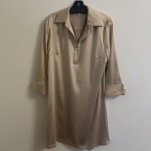 Preston And York Beige Sheath Dress Size 6